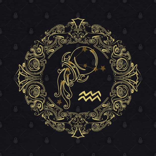 Zodiac Sign Aquarius by Mandra